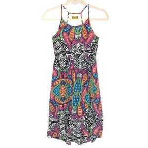 Nicole Miller Gold Label Paisley Halter Dress